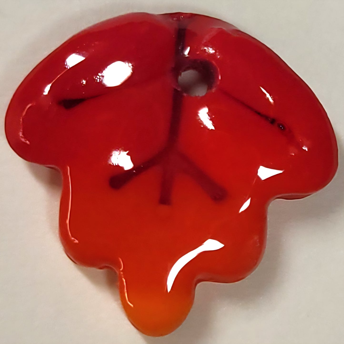 Feuille dégradé orangé