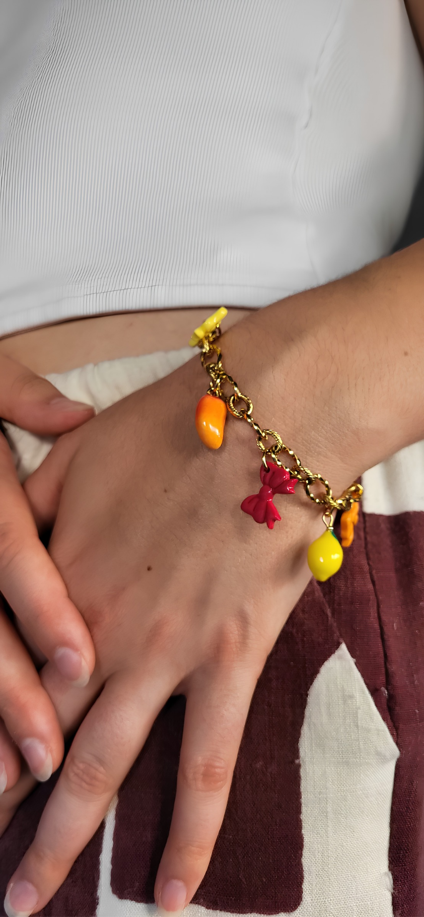 Bracelet doré Lou - jusqu'à 5 charms