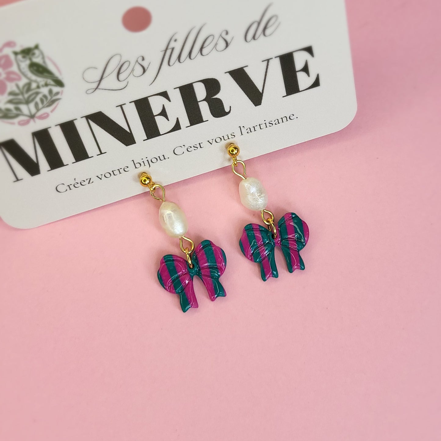 Victoire - boucles d'oreilles dorée perles de culture