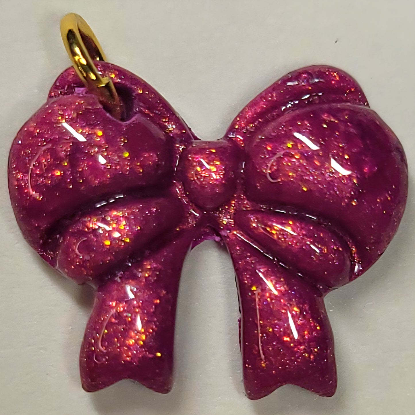 Nœud rouge paillette