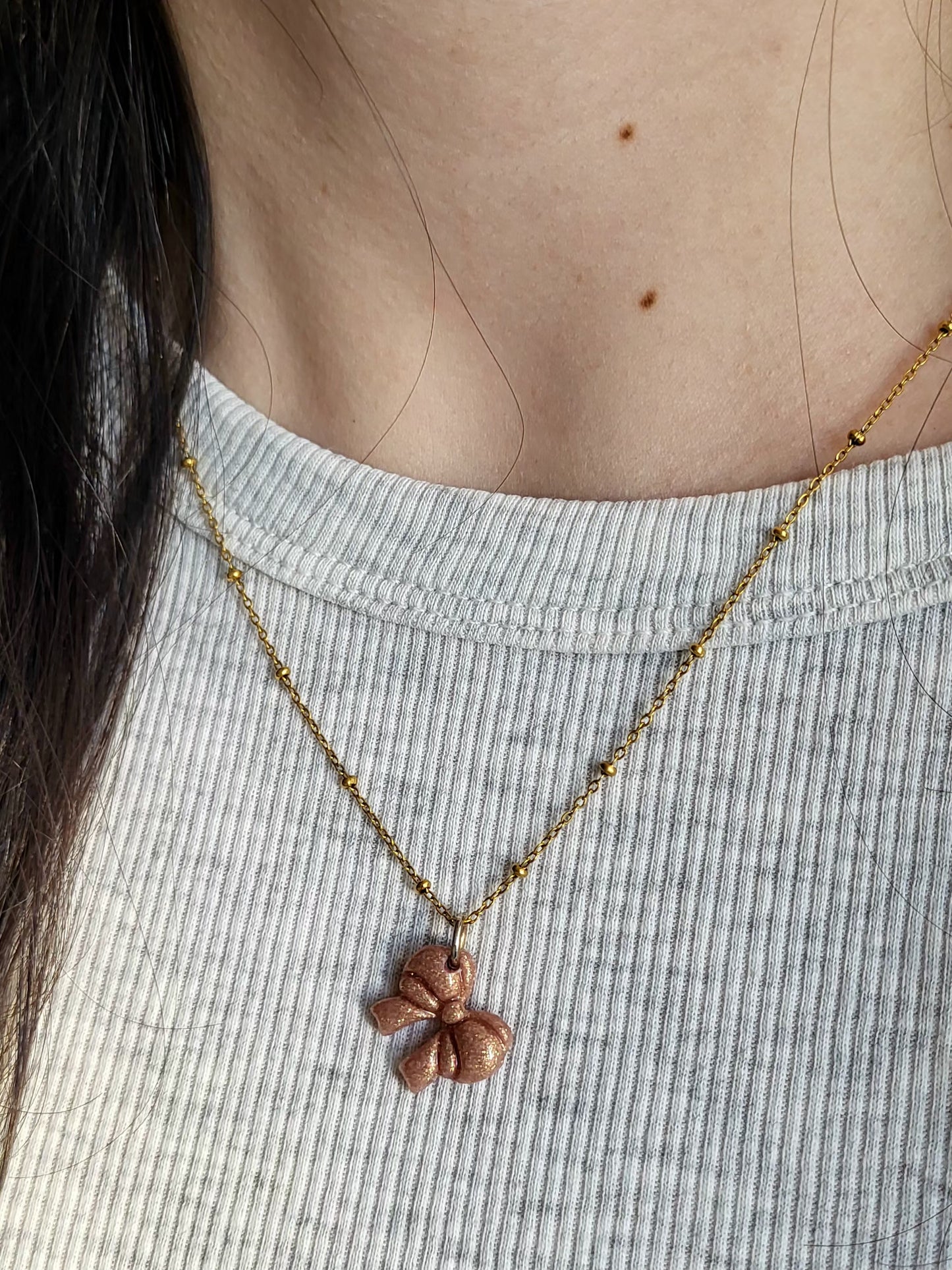 Rachel -  collier chaîne dorée charms personnalisables