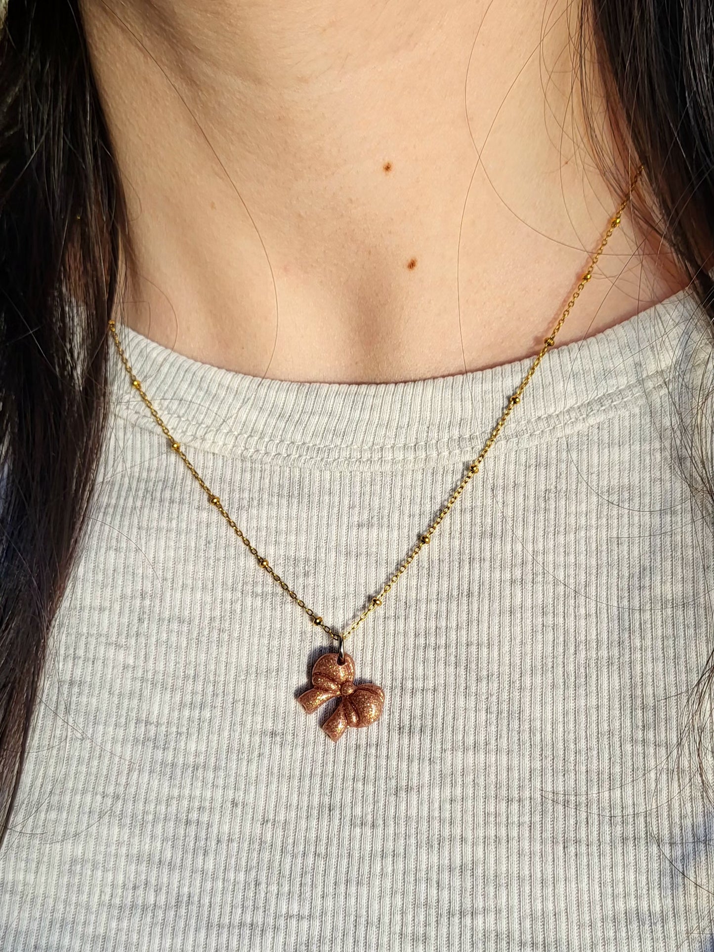 Rachel -  collier chaîne dorée charms personnalisables