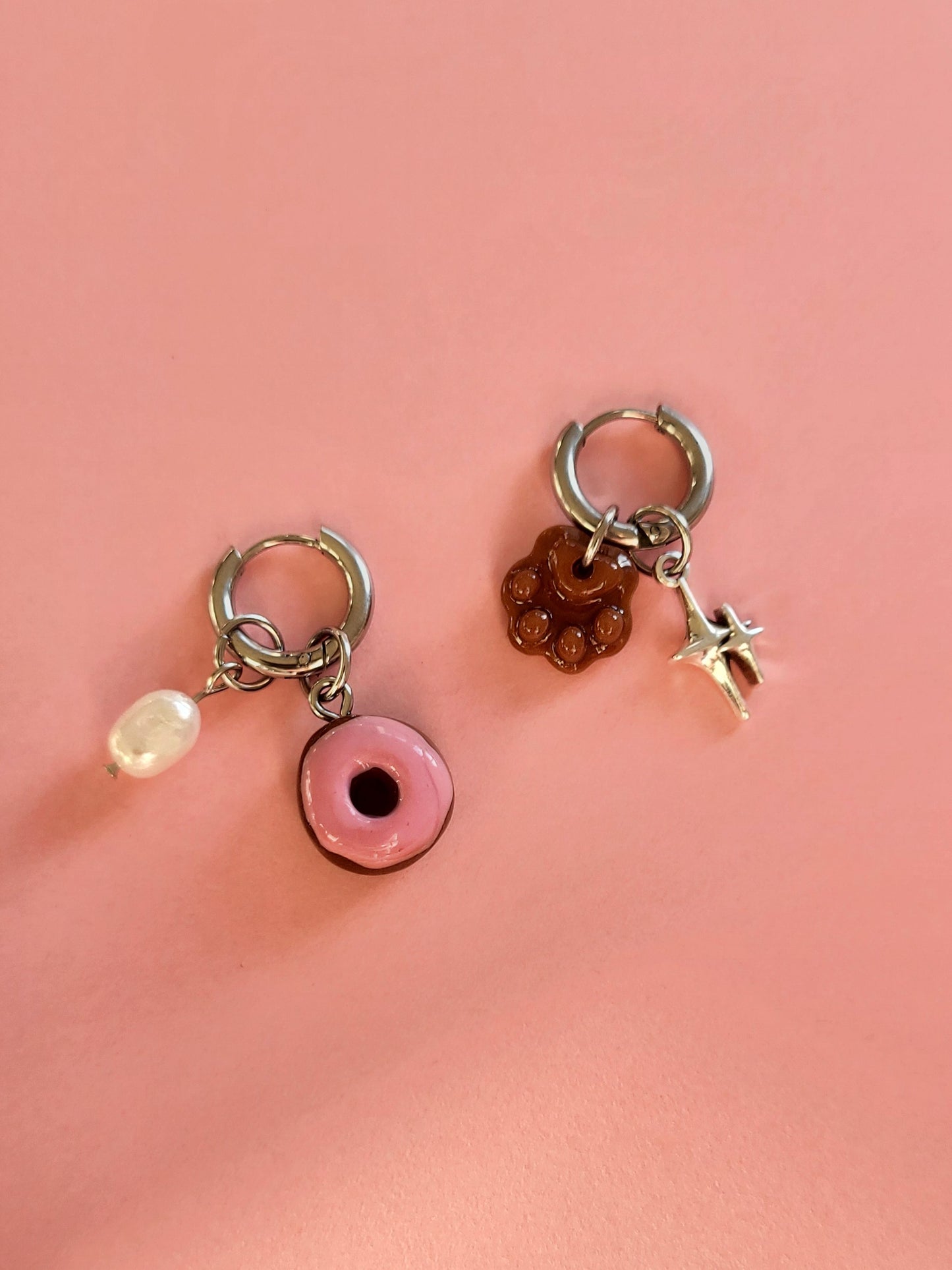 Sophia - créoles rondes argentées