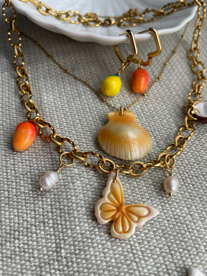 Collier doré Charlotte - jusqu'à 7 charms