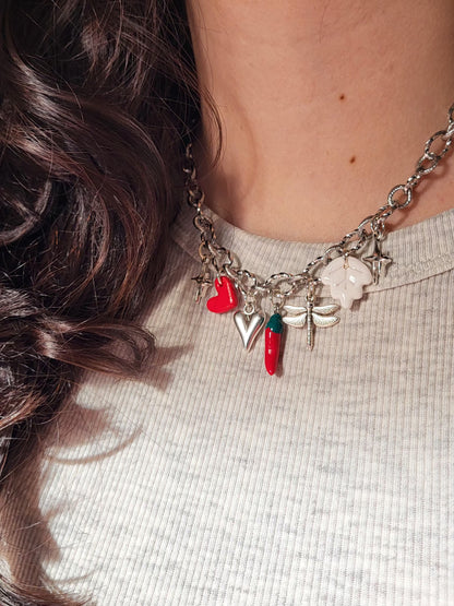 Madeleine - collier chaîne argentée charms personnalisables