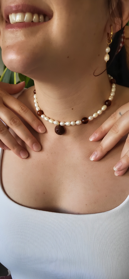 Collier noix de coco