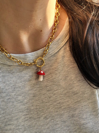 Alice - collier chaîne dorée charms personnalisables