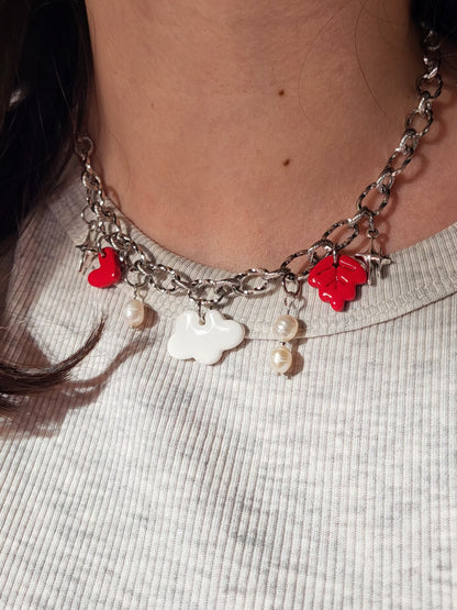 Madeleine - collier chaîne argentée charms personnalisables