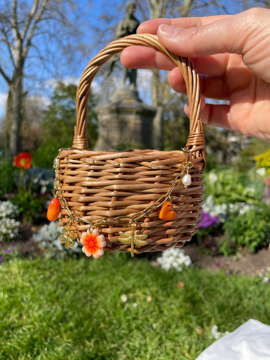 Lara — Collier chaîne dorée charms personnalisables