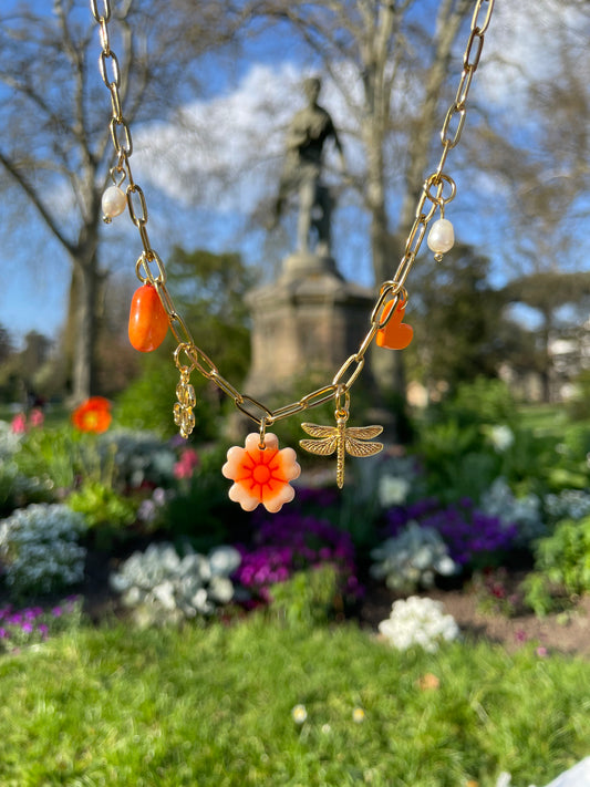 Lara — Collier chaîne dorée charms personnalisables