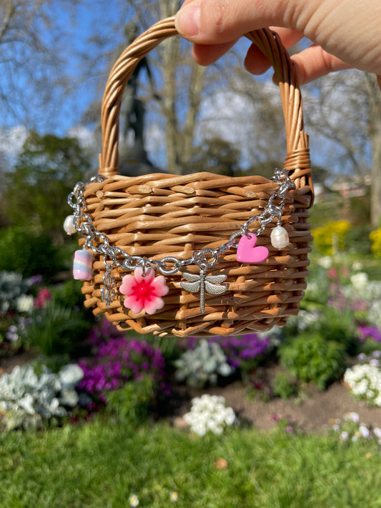 Madeleine — Collier chaîne argentée charms personnalisables