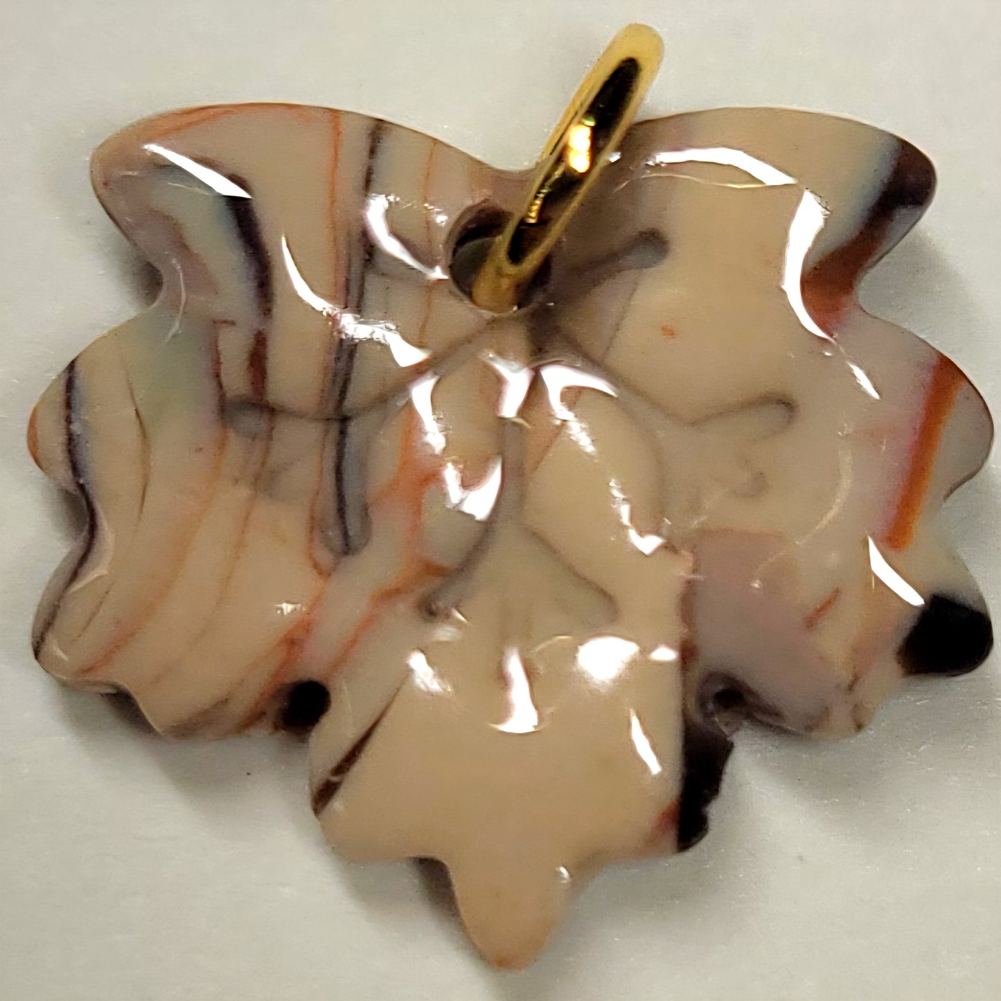 Feuille érable marbré