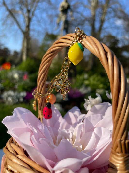 Maya — Bracelet chaîne dorée charms personnalisables