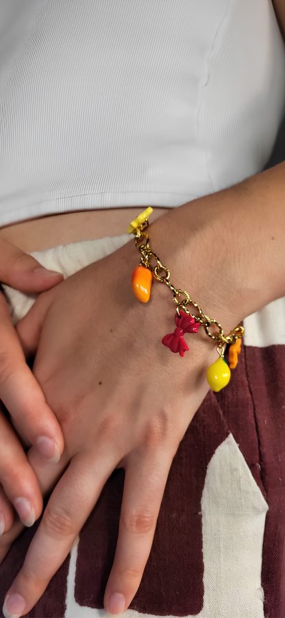 Bracelet doré Lou - jusqu'à 5 charms