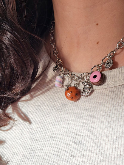 Madeleine - collier chaîne argentée charms personnalisables